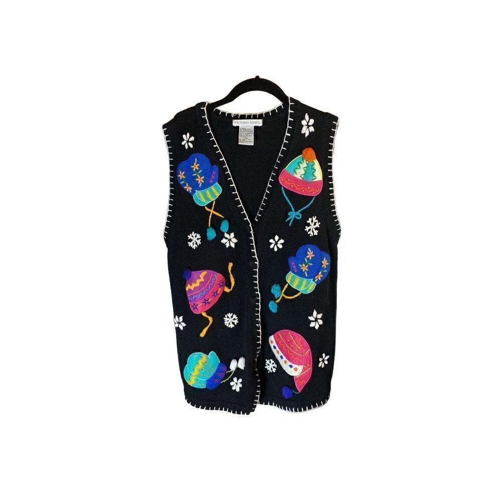 Victoria Jones, ugly Christmas vez embellished size small